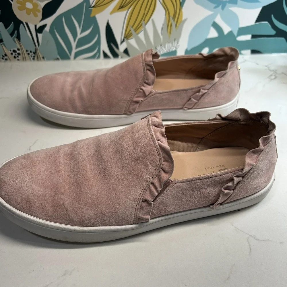 Beautiful Kate Spade Lilly Suede Slip‎ On Pink Womens Size 8.5